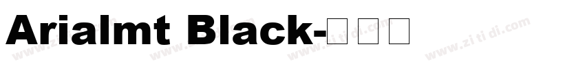 Arialmt Black字体转换
